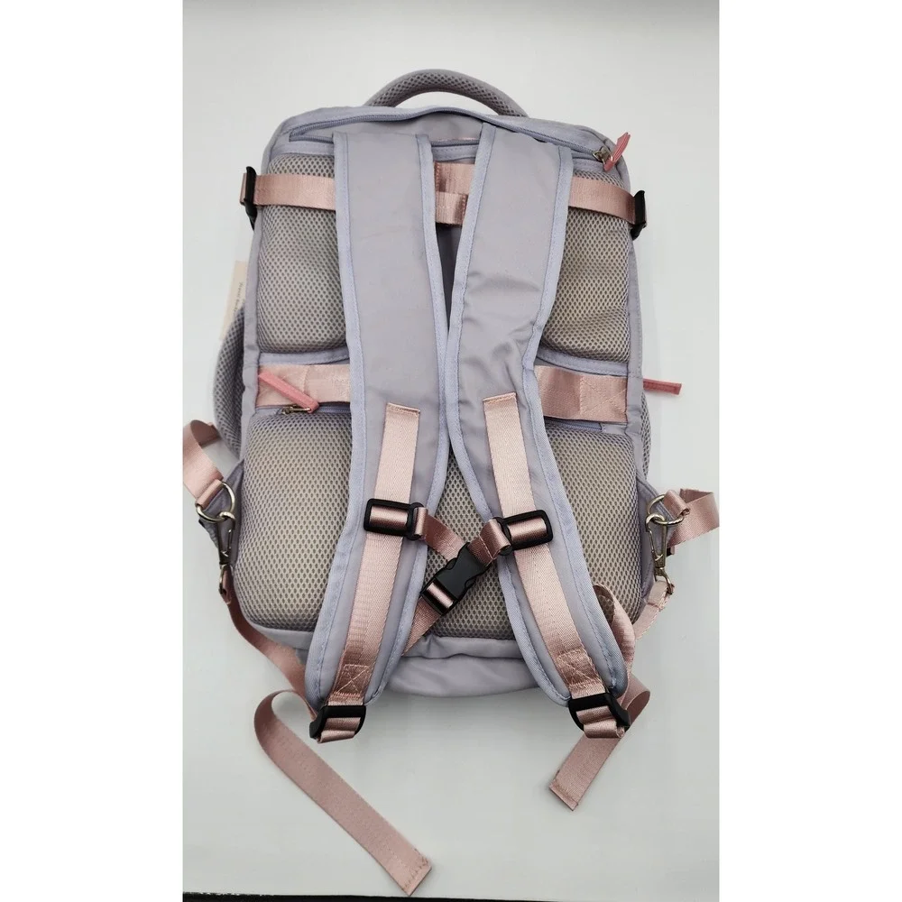 Hanples Travel Backpack Unisex Large Lavender NWT Multi-Pocket Laptop Bag